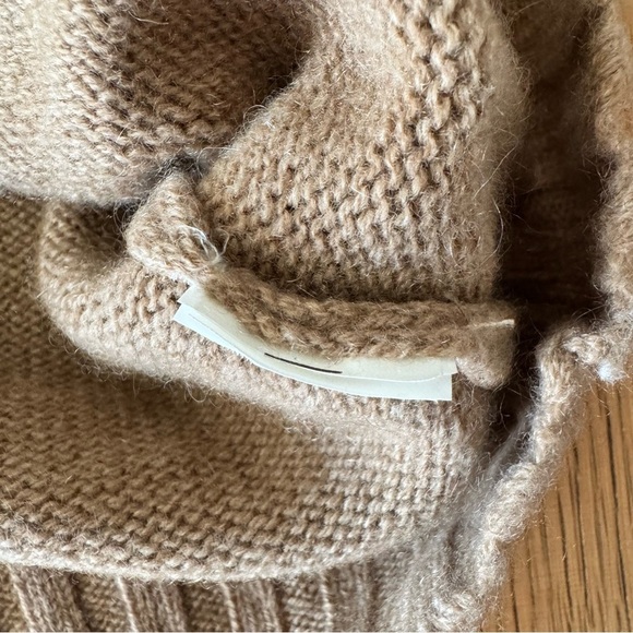 Zara Kids 3-4Y Cashmere Sweater Vest Tan Camel Brown Sleeveless Crewneck - Picture 4 of 6